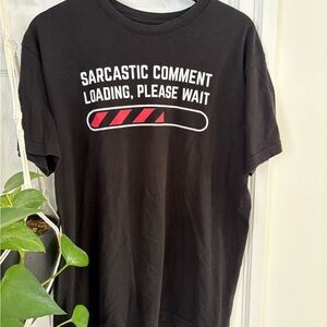 Black Graphic Tee - Men’s Large